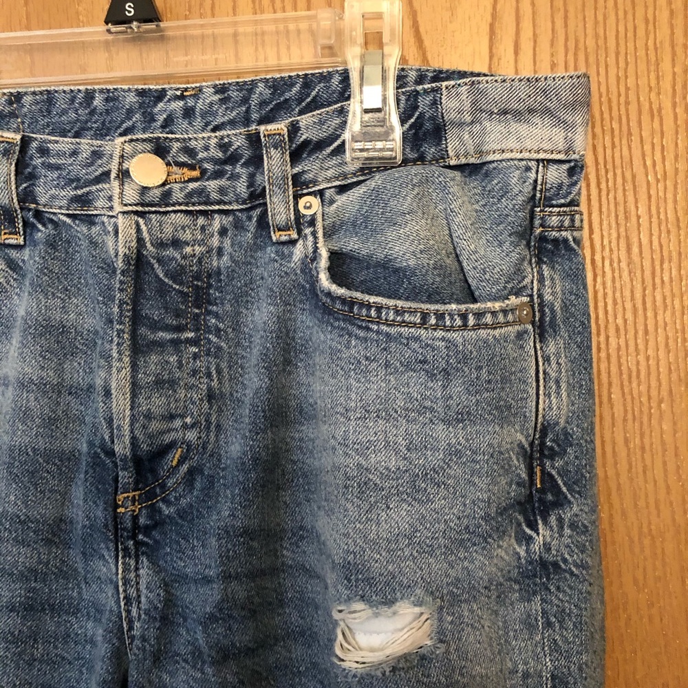 Ripped boyfriend jeans